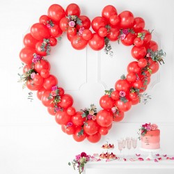Kit arche à ballons - Coeur rouge
