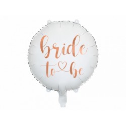 Ballon aluminium - Bride to be blanc (45 cm)