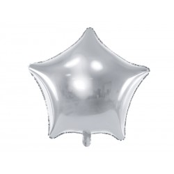 Ballon aluminium Etoile 48 cm - Argent