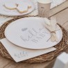 8 Assiettes Neutral - Hello baby