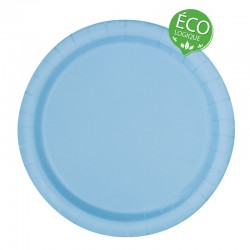 8 Assiettes écologiques - Bleu