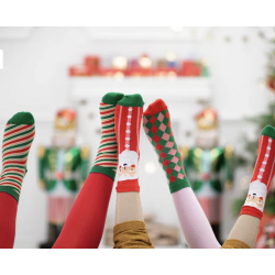 Chaussettes de Noël à rayures 31-34