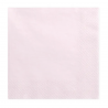 20 serviettes 3 couches - Rose clair poudré