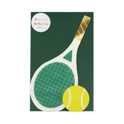 16 Serviettes - Tennis 