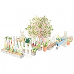 Décoration jeu en papier  - Le jardin des lapins