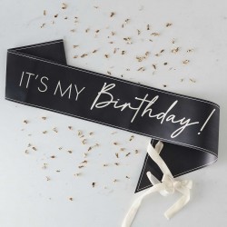 Echarpe noire - It's my birthday
