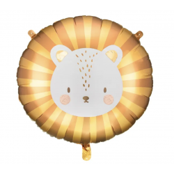 Ballon aluminium - Lion crinière dorée