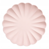 8 Grandes assiettes eco - Rose bonbon