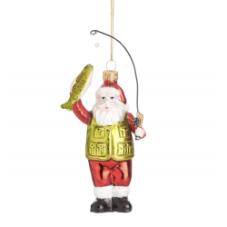 1 décoration de Noël - Santa qui pêche 