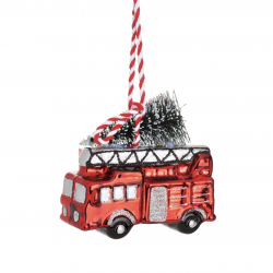 1 décoration de Noël - Camion de pompier