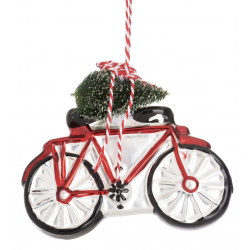 1 décoration de Noël - Vélo avec son arbre de Noël 
