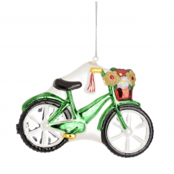 1 décoration de Noël - Vélo panier fleuris