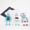 Carte anniversaire 3D - Robot 