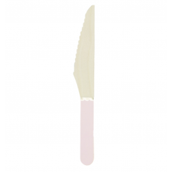 8 Couteaux en bois - Rose Pastel 