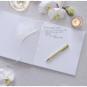 GuestBook en relief  - Blanc