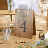 12 Numéros de table - Wooden  