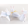 6 décorations alvéolées - Bunny noeud