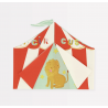 16 Serviettes - Chapiteau en forme de cirque