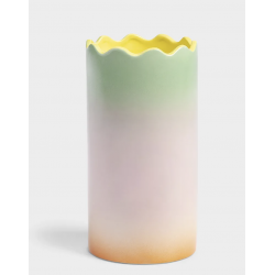 Vase Tie and Dy  L- Pastel