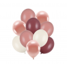 10 ballons latex - Mixte Vieux rose