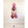 10 ballons latex - Mixte Vieux rose