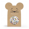 Balle rebondissante souris - Etoiles multicolores