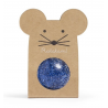 Balle rebondissante souris - Paillettes bleues