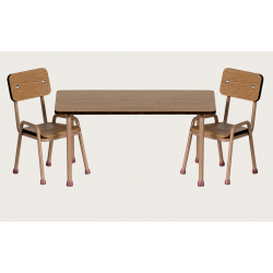 Set table et chaise - Dark powder
