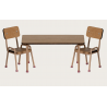 Set table et chaise - Dark powder