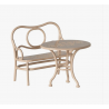 Set meuble façon fer forgé Rose Pâle
