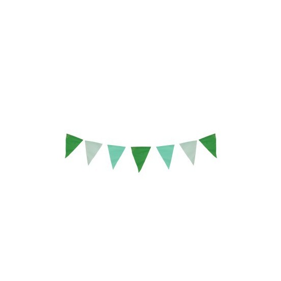 Guirlande fanions papier - Vert