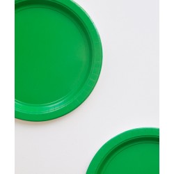  8 assiettes en carton - vert