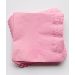 20 serviettes en papier - rose clair
