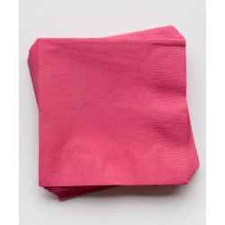 20 serviettes en papier - rose fuchsia