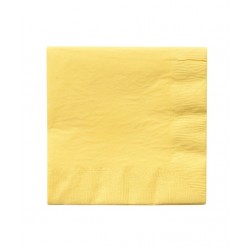 20 serviettes en papier - jaune