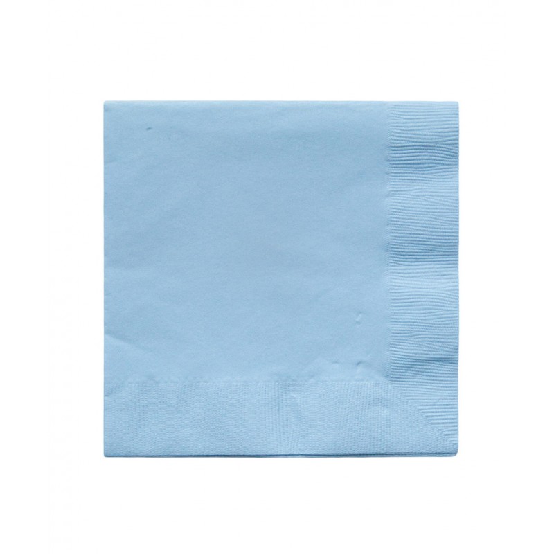 20 serviettes en papier - Bleu ciel - Happy Family