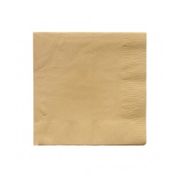 50 serviettes en papier - doré