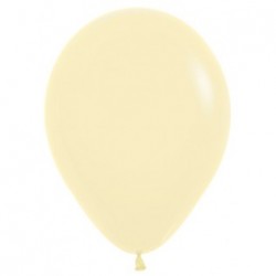 10 ballons ivoire pastel