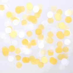 Confettis Happy Family - Jaune et blanc