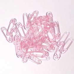 40 épingle en plastique sécurisé rose