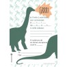 8 cartons d'invitation anniversaire dinosaure