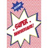 8 cartons d'invitation anniversaire superhéros