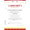 8 invitations anniversaire cirque