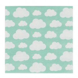 20 serviettes en papier - nuage