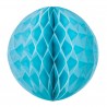 Boule alvéolée bleu clair 30 cm