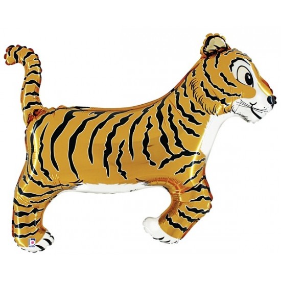 Ballon aluminium mylar tigre