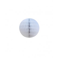 3 boules alvéolées blanc diametre 8cm