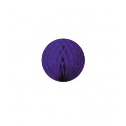 3 boules alvéolées 8 cm - Violet 