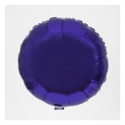 Ballon aluminium rond - Violet 