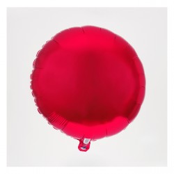 Ballon aluminium rond - Rouge